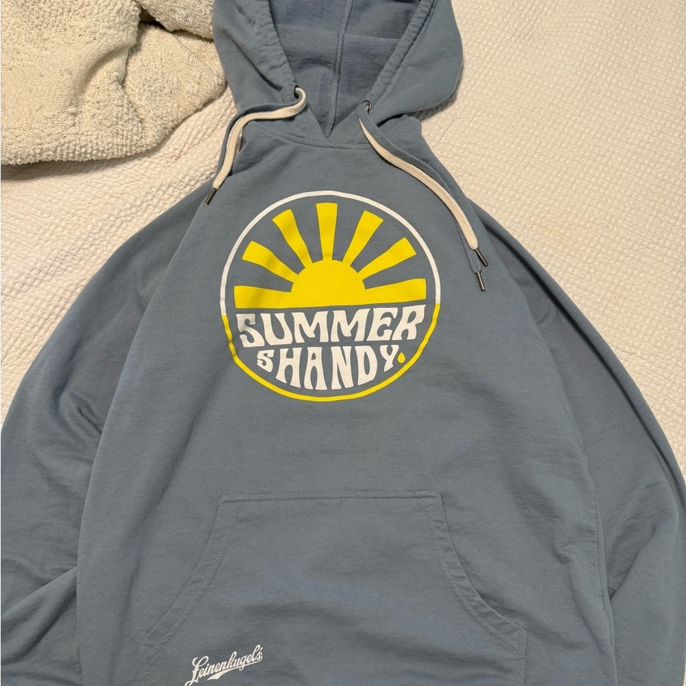 Leinenkugel's Summer Shandy Blue Hoodie, Beer Gear! - Picture 2 of 8